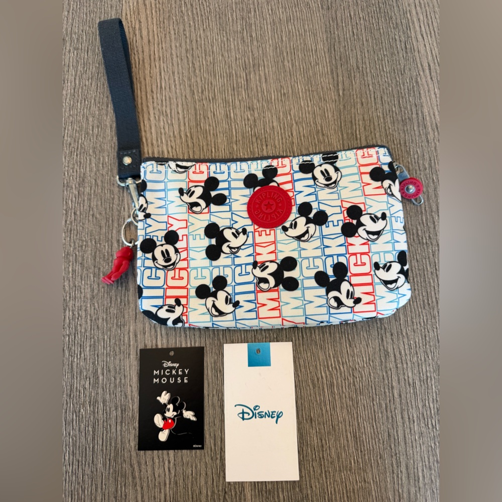 KIPLING Disney Mickey Mouse D CRTVTYXL zippered pouch New without tags